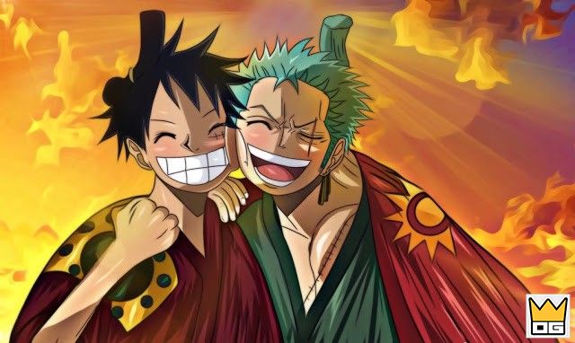 Spoiler One Piece 913: Luffy và Zoro chỉ có 19% cơ hội sống sót tại Wano? 1 Luffy và Zoro chạm trán Hawkins. (Ảnh minh họa)