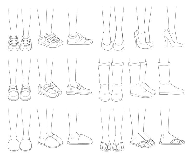 Hướng dẫn cách vẽ giày trong Anime Manga cực kỳ đơn giản