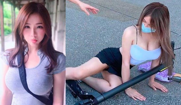 Dàn cảnh ngã xe scooter để nổi tiếng, cô nàng hot girl bị cộng đồng mạng "bóc phốt", ném đá liên tục