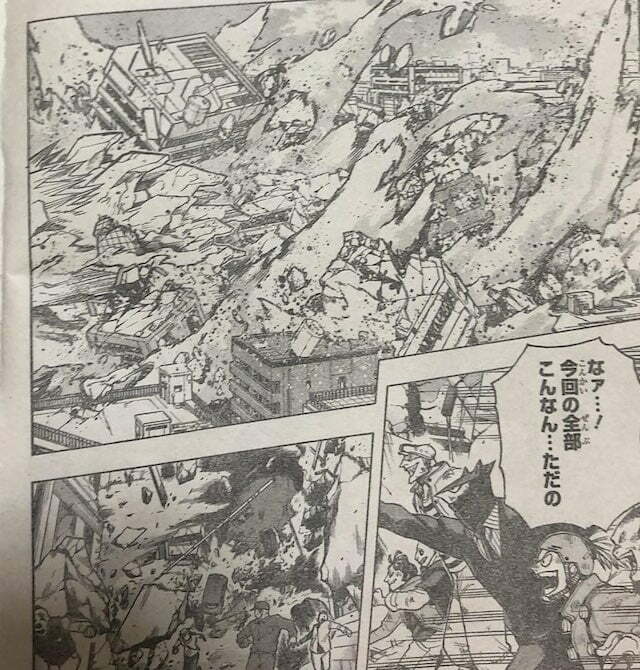 My Hero Academia 283 Spoiler: Midoriya một mình ngăn cản Shigaraki 2 My Hero Academia 283 Spoiler: Thành phố sụp đổ