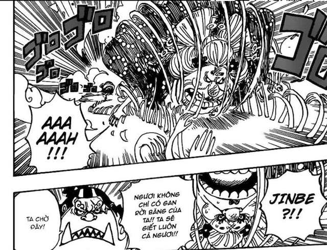 One Piece: Jinbei có thể sẽ là người hi sinh trong Arc Wano? 3 One Piece: Big Mom đe dọa sẽ lấy tính mạng của Jinbei