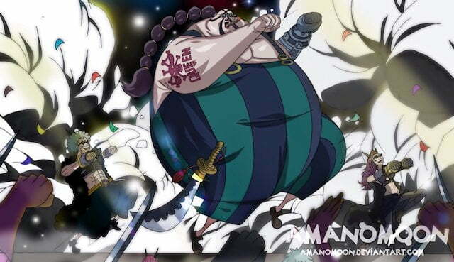 One Piece 994 Spoiler: Yamato dùng thân thể bảo vệ Momonosuke 2 One Piece 994 Spoiler: Có vẻ Queen miễn nhiễm với loại dịch bệnh từ đạn của hắn