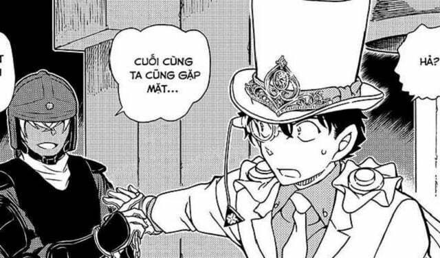 Conan chap 1078: Kaito Kid lấy bảo vật ngay giữa vòng vây cảnh sát