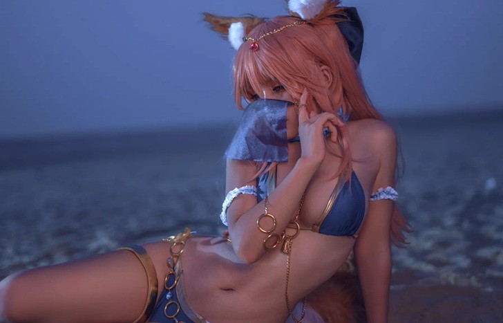 Cosplay Tamamo bên bờ biển khiến fan ngây ngất 7 tamamo 520250117180225