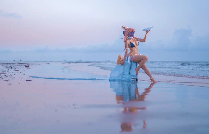 Cosplay Tamamo bên bờ biển khiến fan ngây ngất 9 tamamo 720250117180226